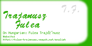 trajanusz fulea business card